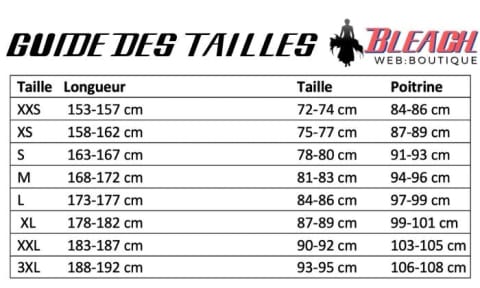 Guide des tailles