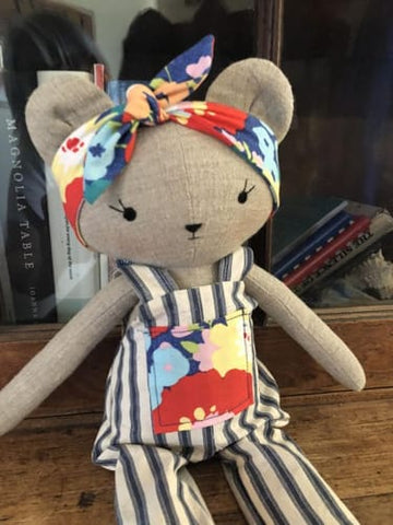 handmade bear dolls made with Studio Seren bear sewing patterns