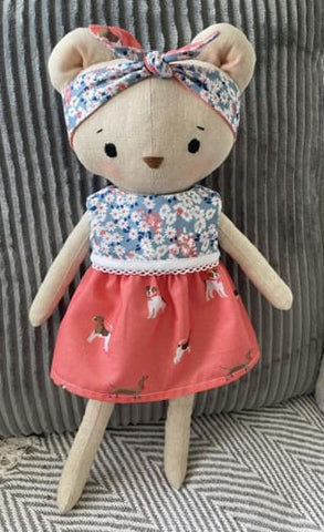 handmade bear dolls made with Studio Seren bear sewing patterns