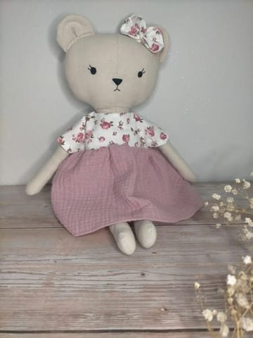 handmade bear dolls made with Studio Seren bear sewing patterns