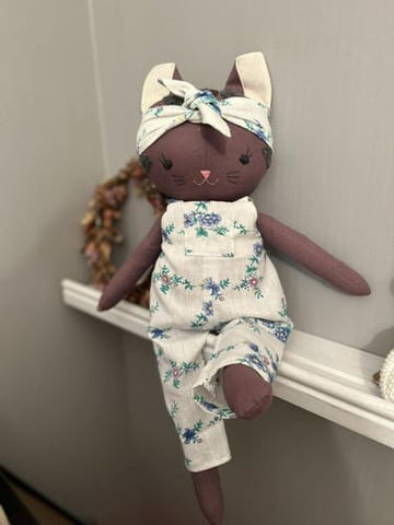 handmade cat dolls made with Studio Seren cat sewing patterns