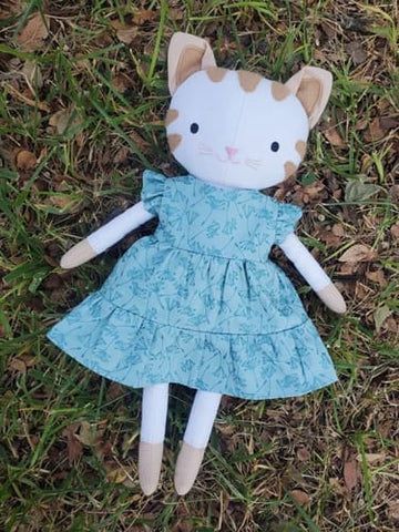 handmade cat dolls made with Studio Seren cat sewing patterns