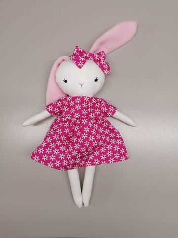 handmade bunny dolls made with Studio Seren bunny sewing patterns