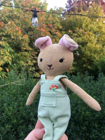 handmade bear dolls made with Studio Seren bear sewing patterns