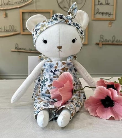 handmade bear dolls made with Studio Seren bear sewing patterns