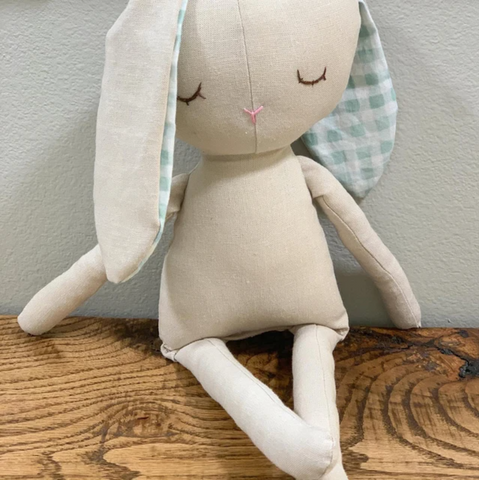 handmade bunny doll sewing pattern and tutorial