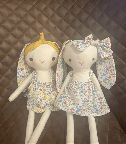 handmade bunny dolls