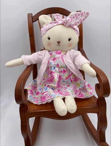 teddy bear made with studio seren sewing pattern
