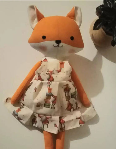 christmas doll made with studio seren sewing pattern