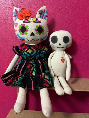 Halloween dolls made with Studio Seren sewing patterns