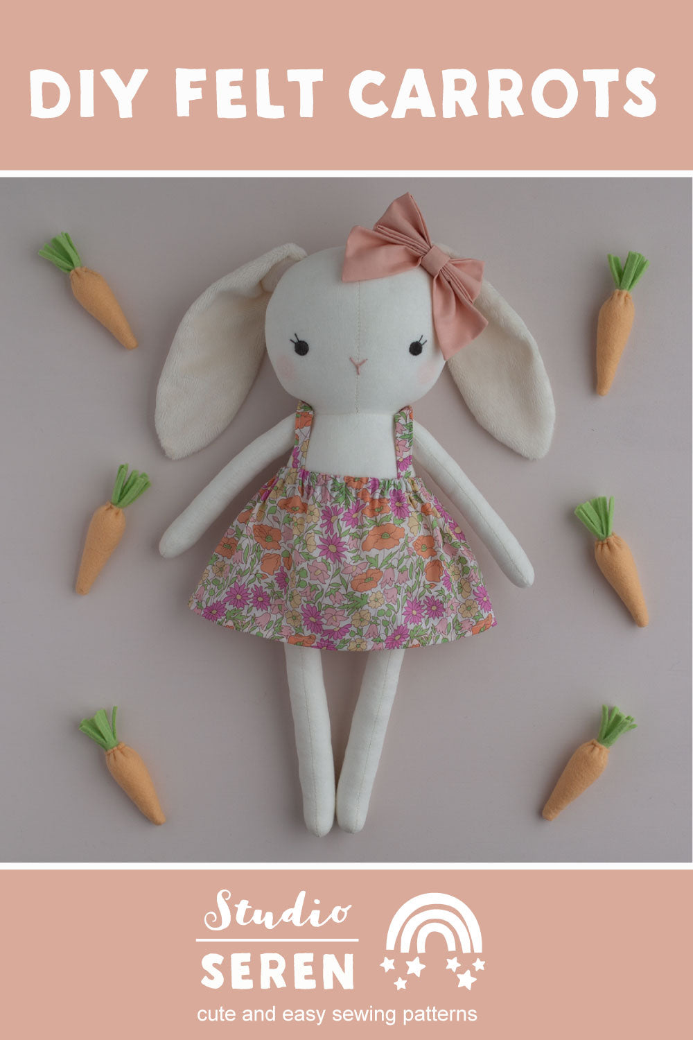 felt carrot sewing pattern