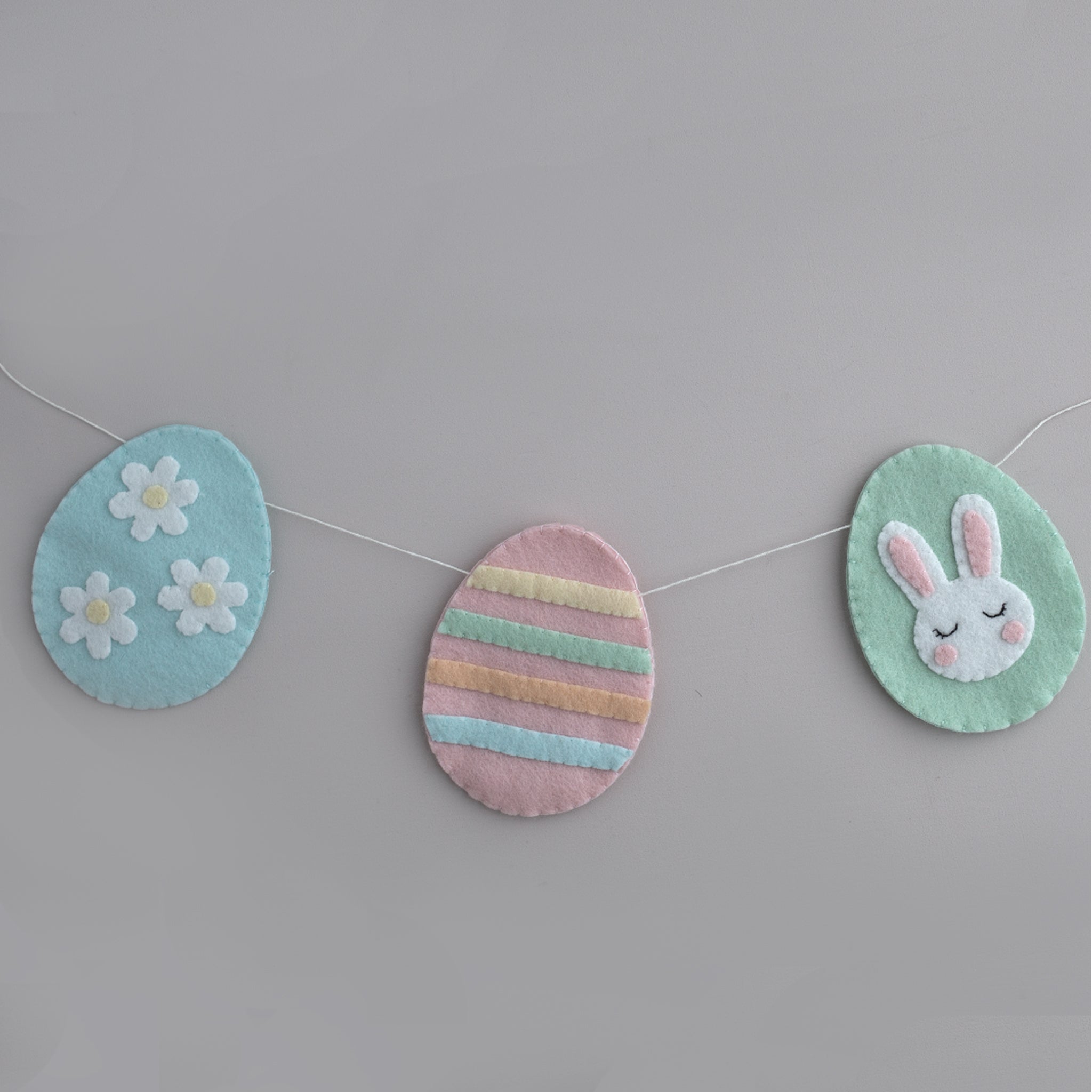 felt easter egg bunting sewing pattern and tutorial