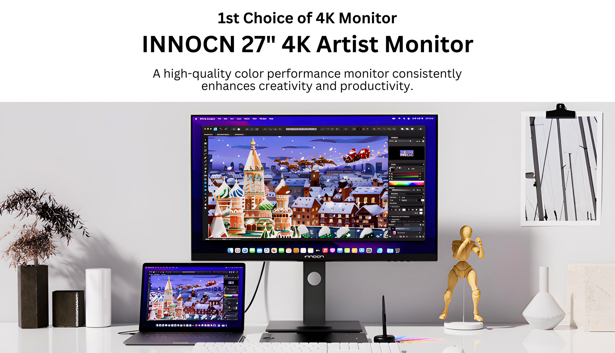 INNOCN 27 Computer Monitor 4K - 27C1U-D