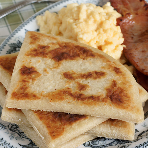 Irish potato bread on a plate.