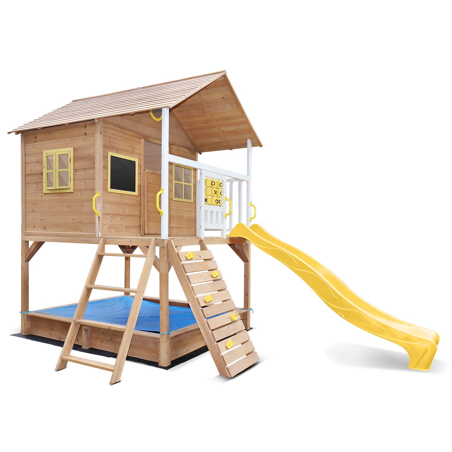 Lifespan Kids Warrigal Cubby House - Yellow Slide - Image 4