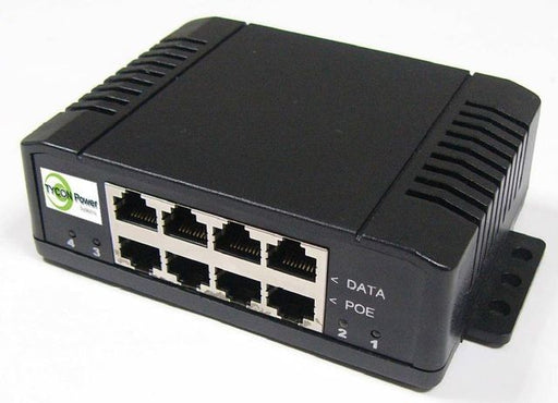 Tycon Power Mid Span 802.3af or Passive POE Injector - 8 Port