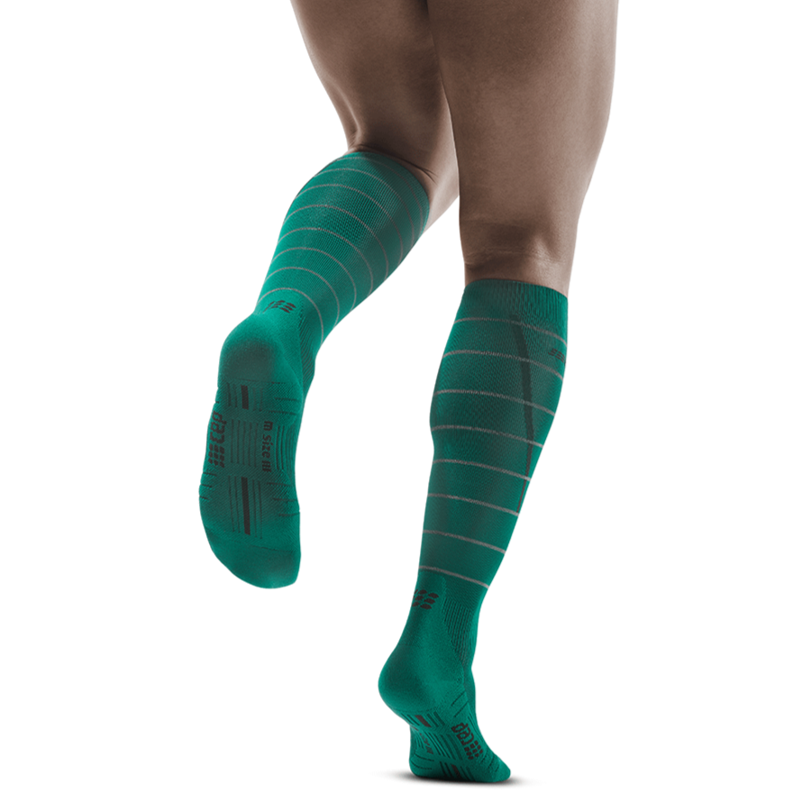 Reflective Compression Calf Sleeves - Women