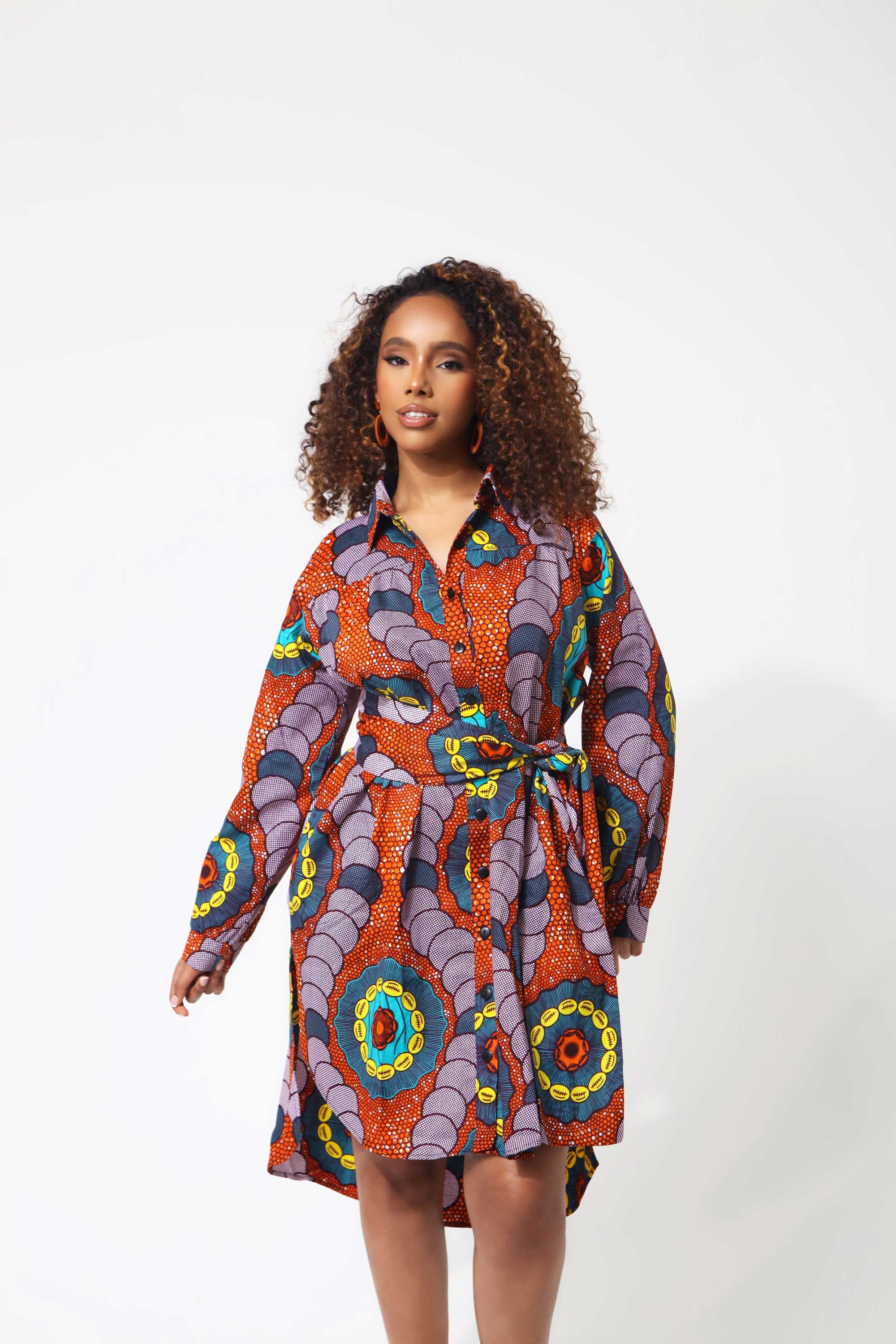 Image of African Print Tayo Midi Dress