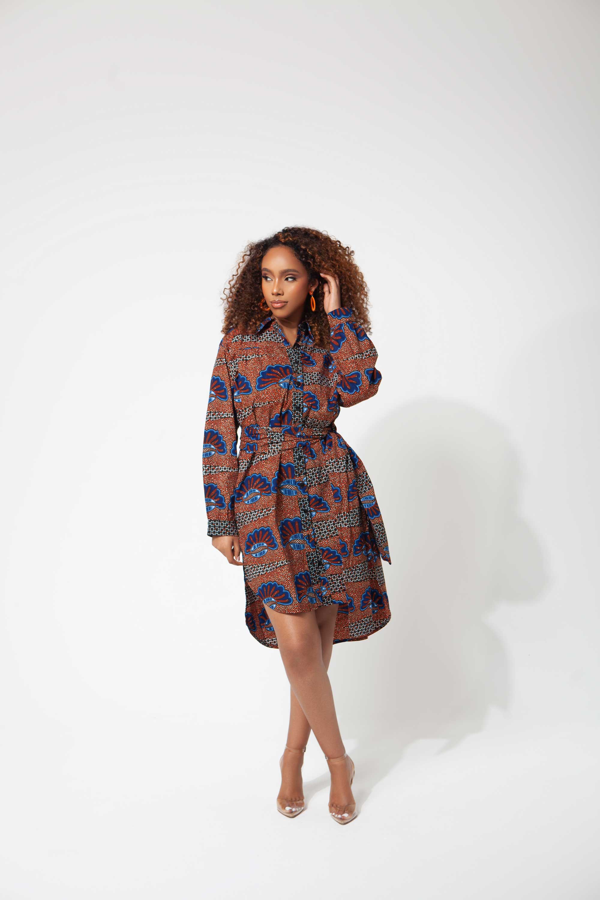 Image of African Print Tanja Midi Dress