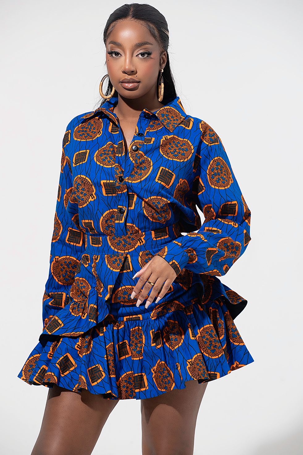 Image of African Print Sharie Shirt