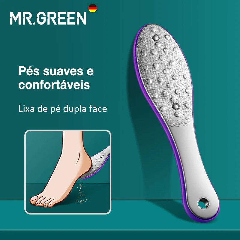 Mr. Green – Removedor de Calos e Pele Morta Seus Pés Lisos e Macios