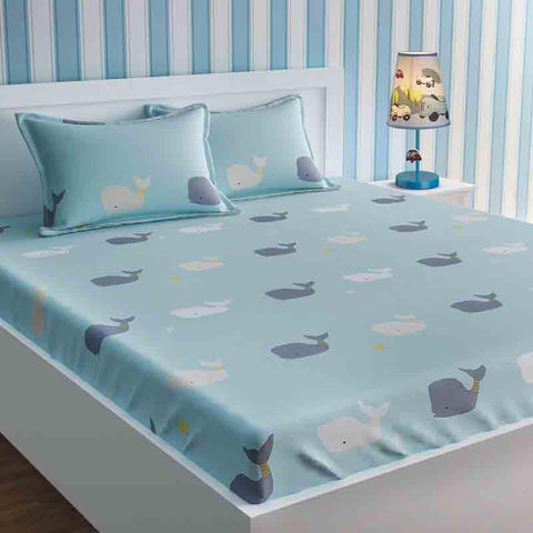 Blue Whales Bedsheet