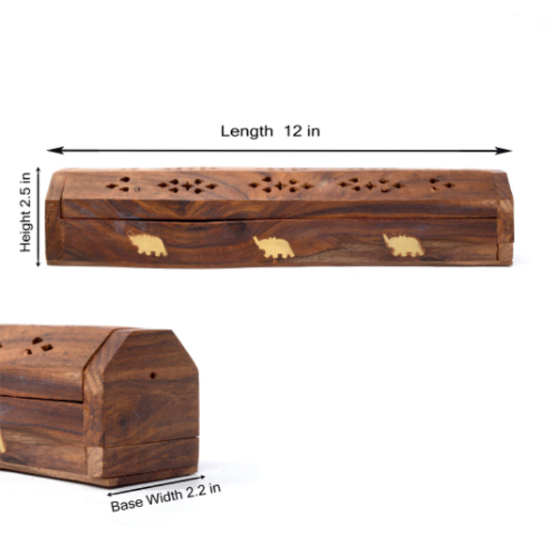 Buy Sanatan Wooden Incense Holder - Brown Incense Holders from Vaaree