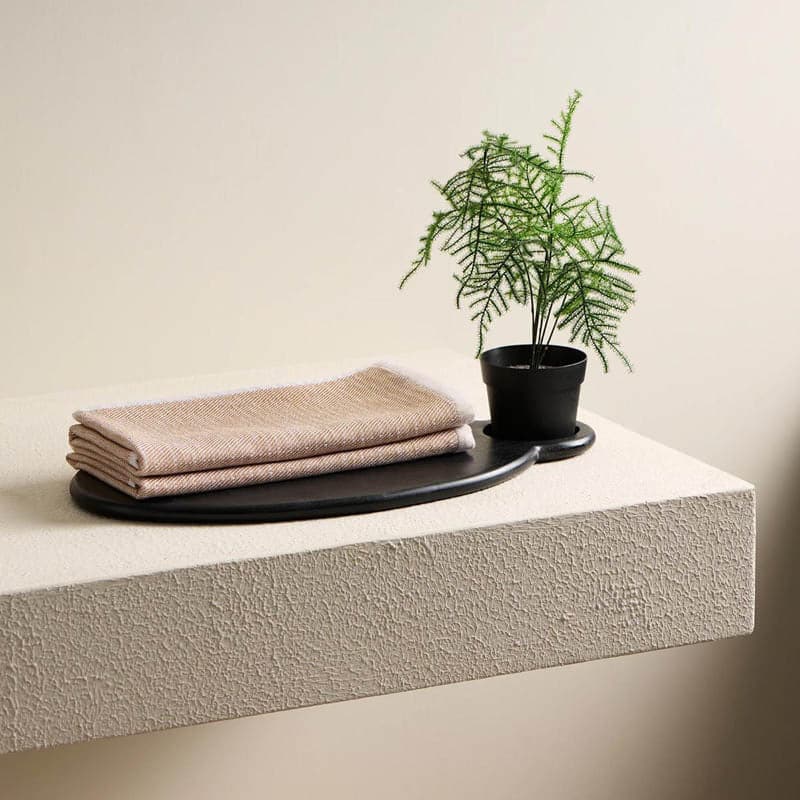 

Pure Eartha Bamboo Hand Towel (Tan) - Set Of Two, Pink