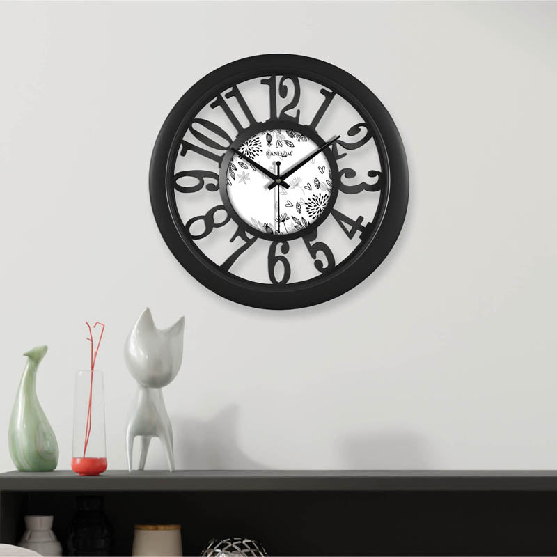Buy Missie Black Wall Clock Wall Clock from Vaaree