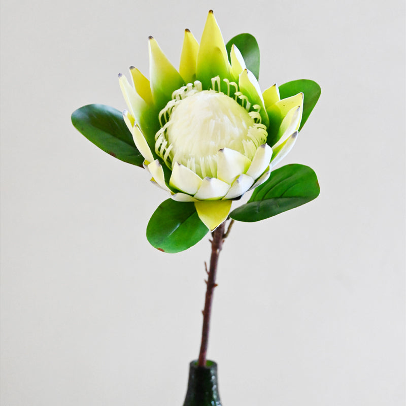 Buy Artificial Queen Protea Flower Stick - Yellow Artificial Flowers from Vaaree