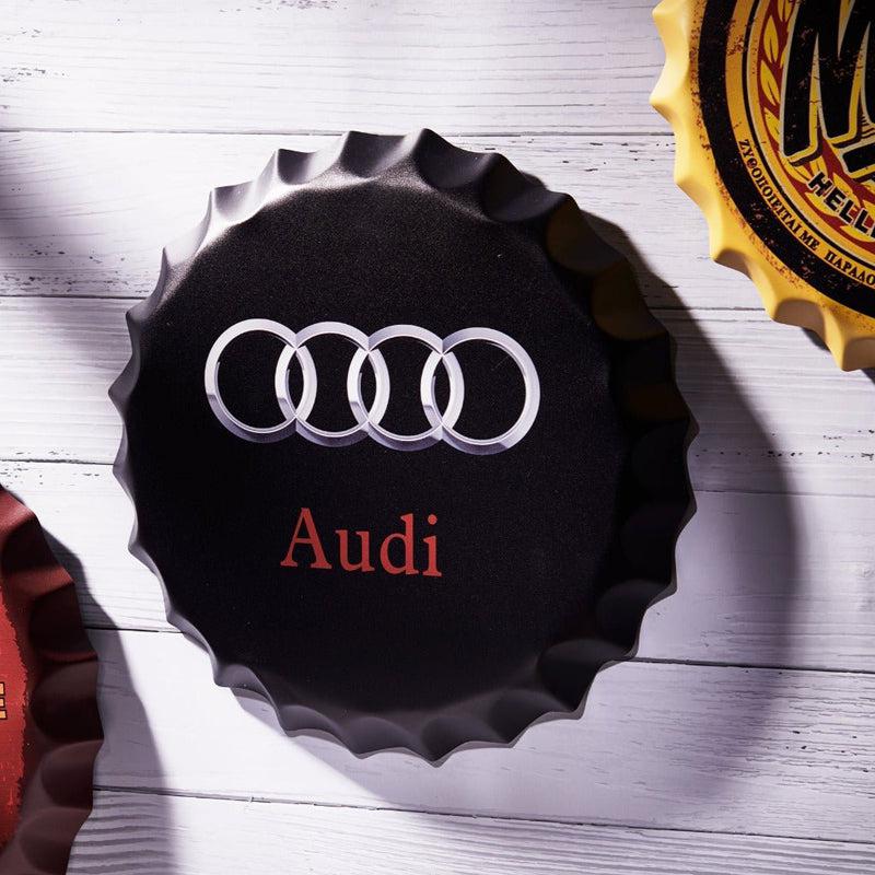 Buy Audi Bottle Cap Wall Accent Wall Accents from Vaaree