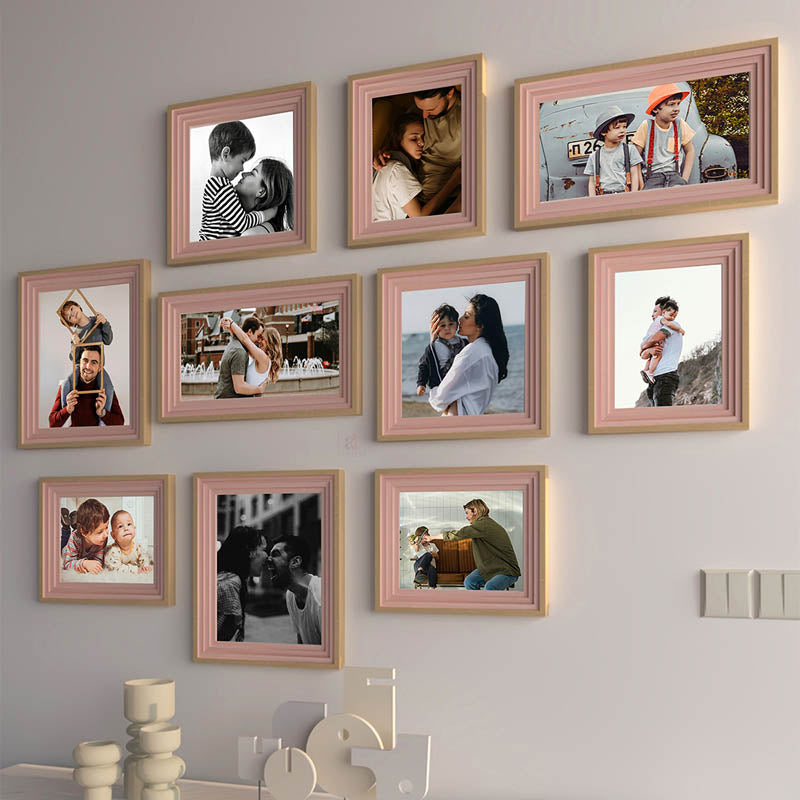 Buy Picture Pizzazz Wall Photo Frame - Set Of Ten Photo Frames from Vaaree