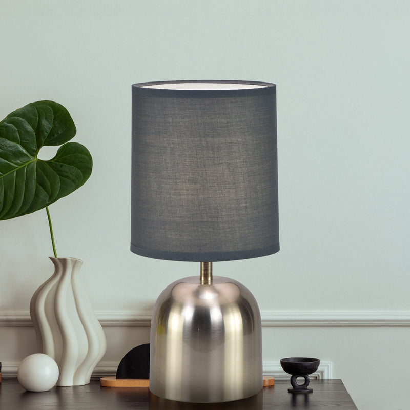 Buy Silver Shot Metal LED Table Lamp - Silver & Grey Table Lamp from Vaaree