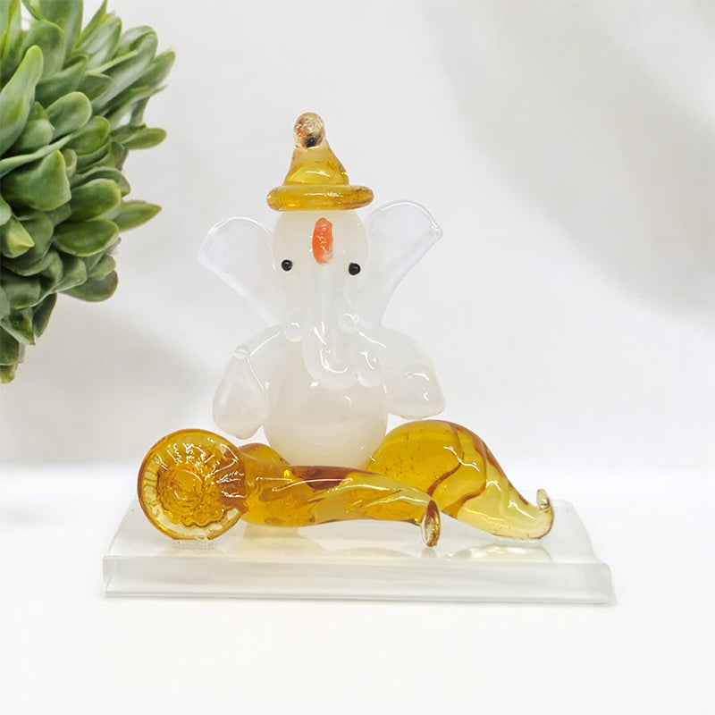Buy Om Ganesha Murti Glass Idol Showpieces from Vaaree