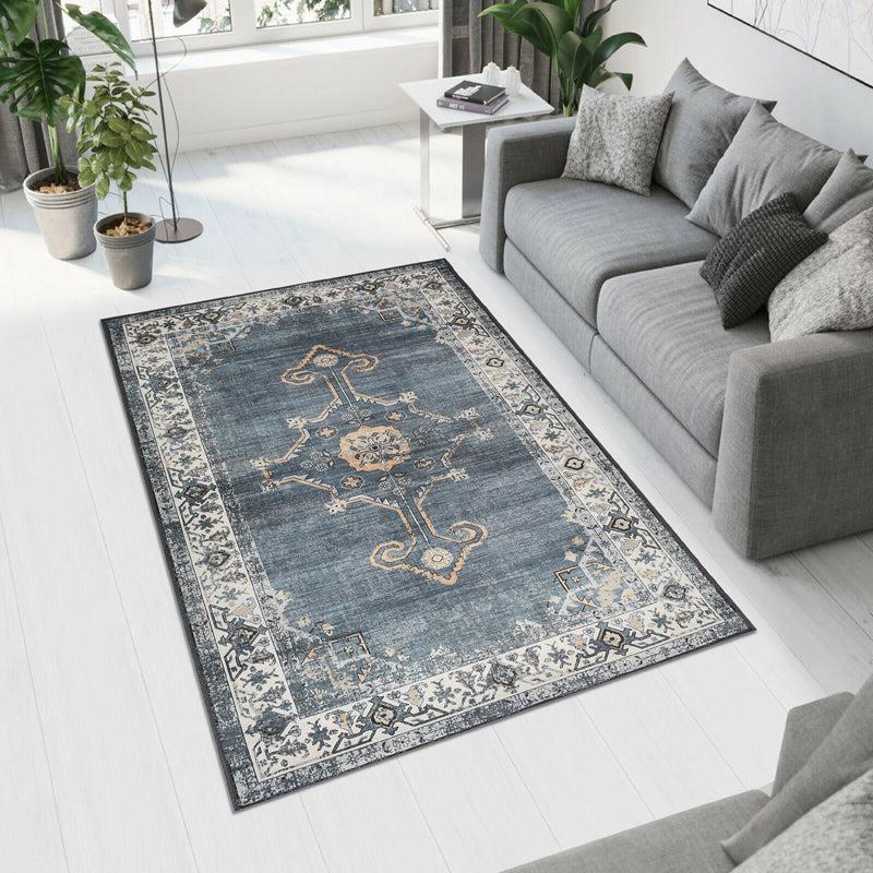 Buy Seref Velvet Rectangle Anti-Skid Carpet Carpet from Vaaree