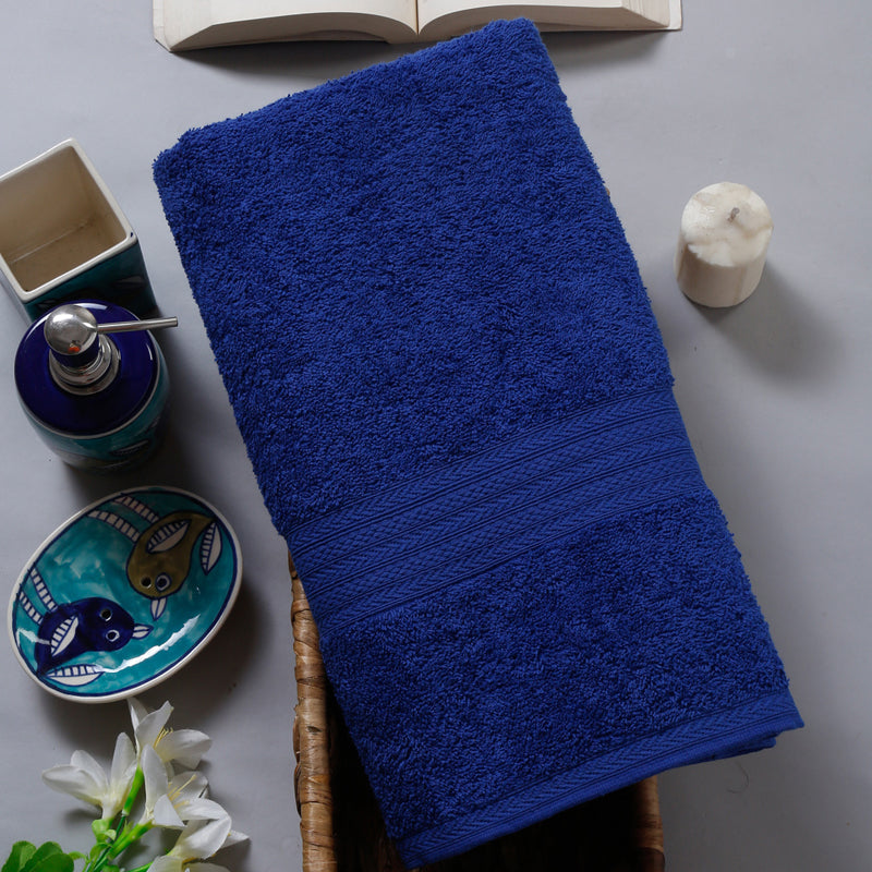 

Reid Terry Bath Towel - Navy Blue