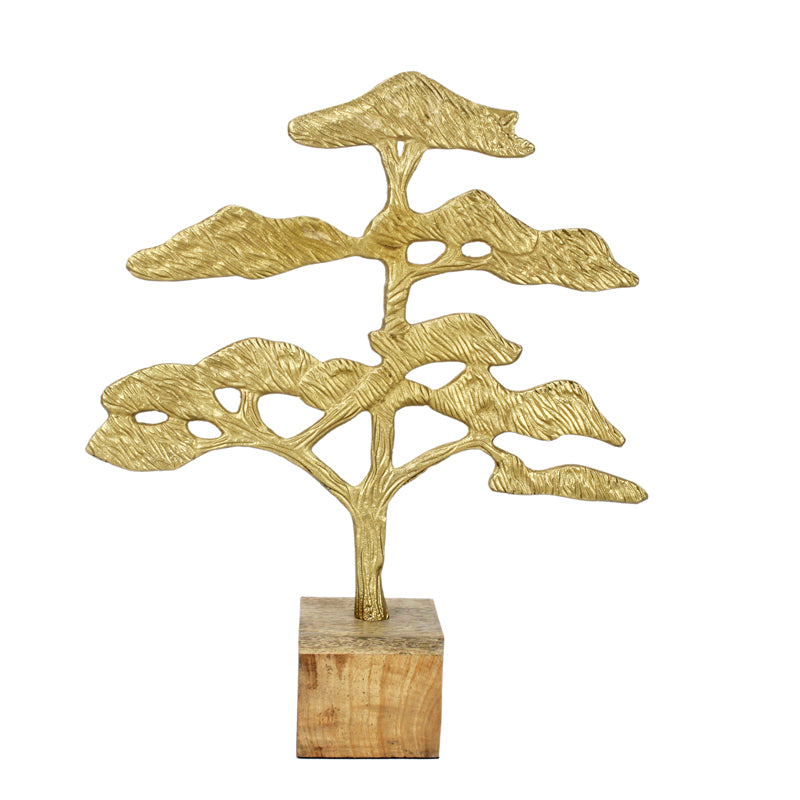 Buy Glamo Tribal Tree Showpiece - Gold Showpieces from Vaaree