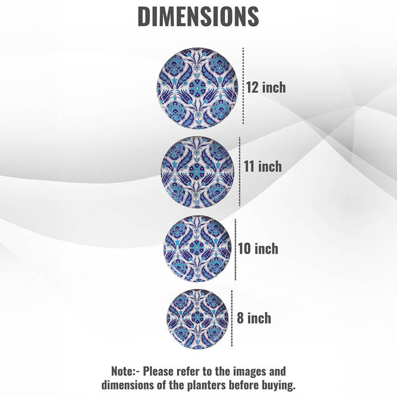 Buy Turkish Indigo Wall Plate - Set Of Four Wall Plates from Vaaree