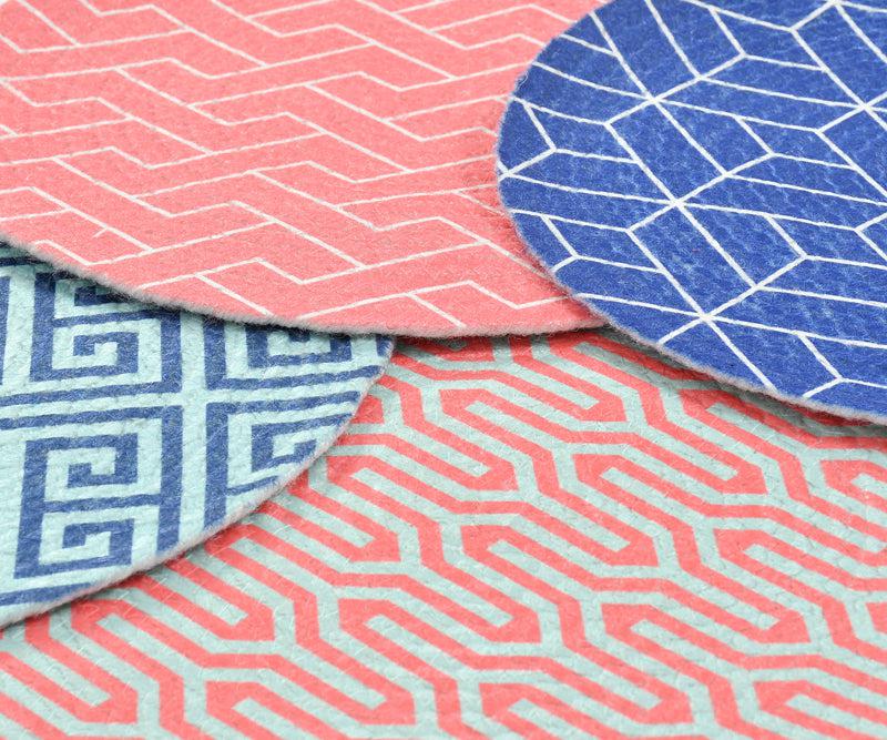 Buy Irene Round Placemat - Set Of Four Table Mats from Vaaree