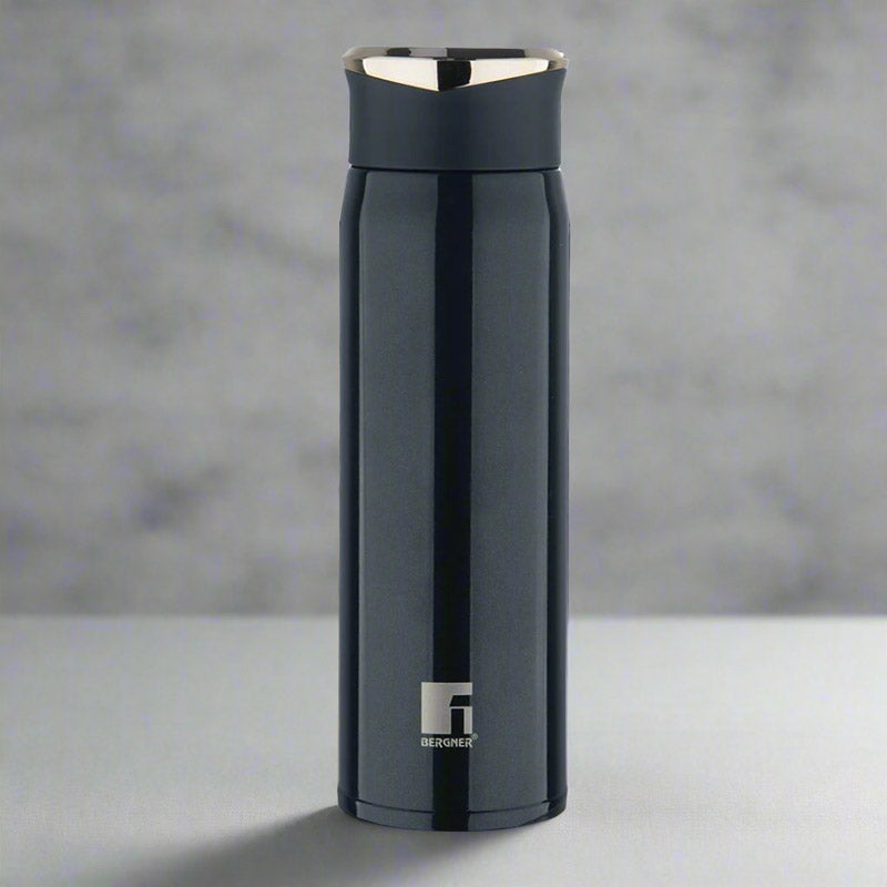 Buy Bergner Walking Carry Cask Thermosteel Hot And Cold Flask (Black) - 450 ML Flask from Vaaree