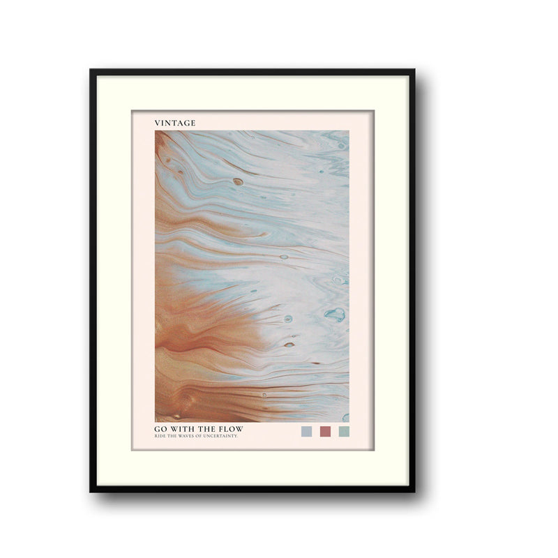 Buy Go with the Flow Wall Art - Black Frame Wall Art & Paintings from Vaaree