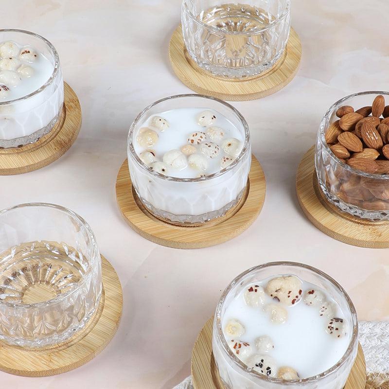 Buy Leolin Glass Dessert Bowl (100 ML) - Set Of Six Snack Bowls from Vaaree