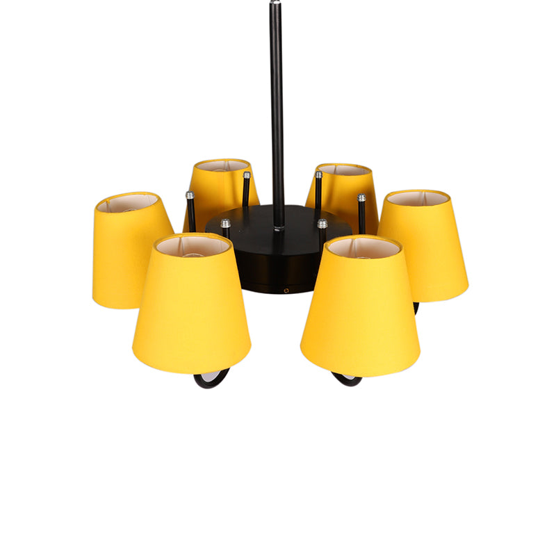 Buy Viya Conical Chandelier - Yellow Ceiling Lamp from Vaaree