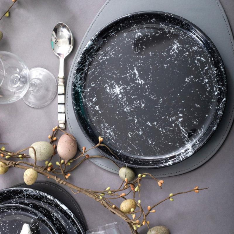 

Avta Dinner Plate - Six Piece Set, Black