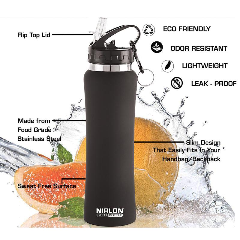 Buy Valento Sipper Water Bottle (Black) - 750 ML Sipper from Vaaree