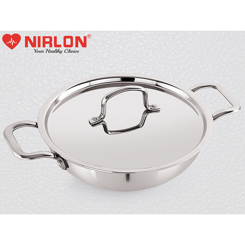 Buy Nirlon Kadhai With Lid - 1500 ML/8 Inches Kadhai from Vaaree