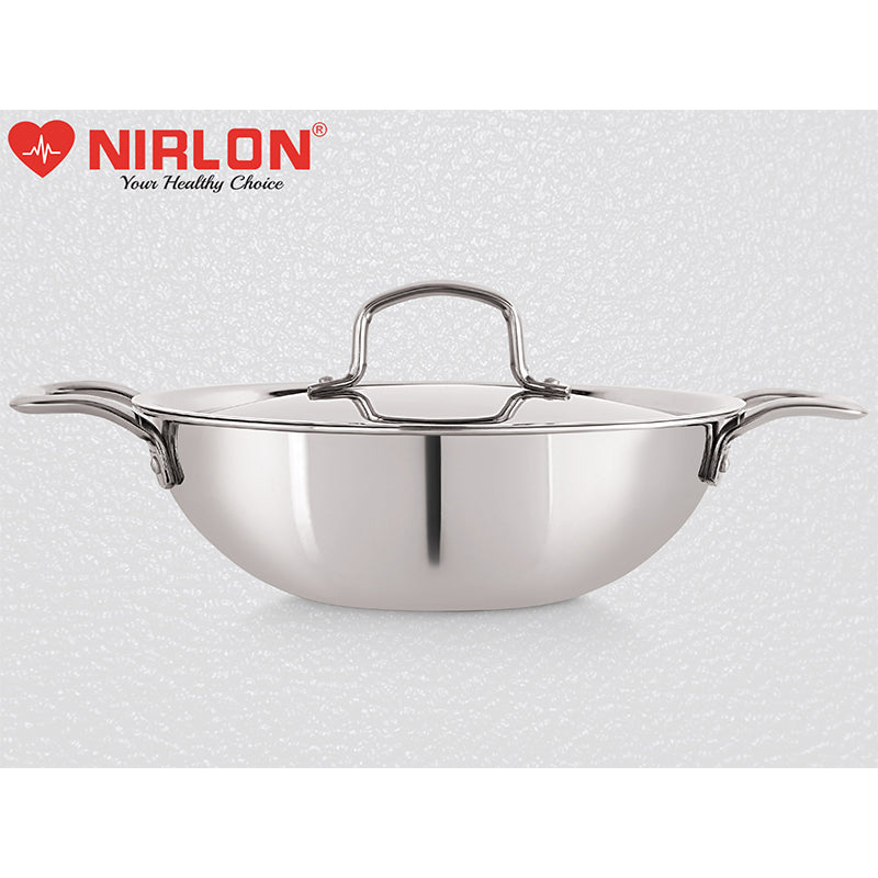 Buy Nirlon Kadhai With Lid - 2600 ML/9 Inches Kadhai from Vaaree
