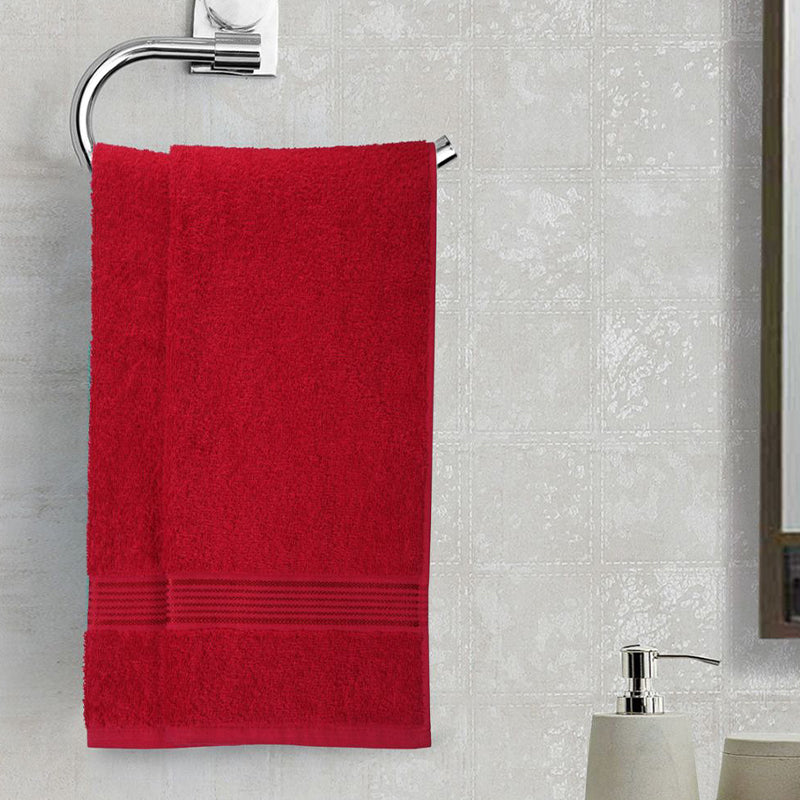 

Eva Quick Dry Hand Towel (Red) - Set Of Two
