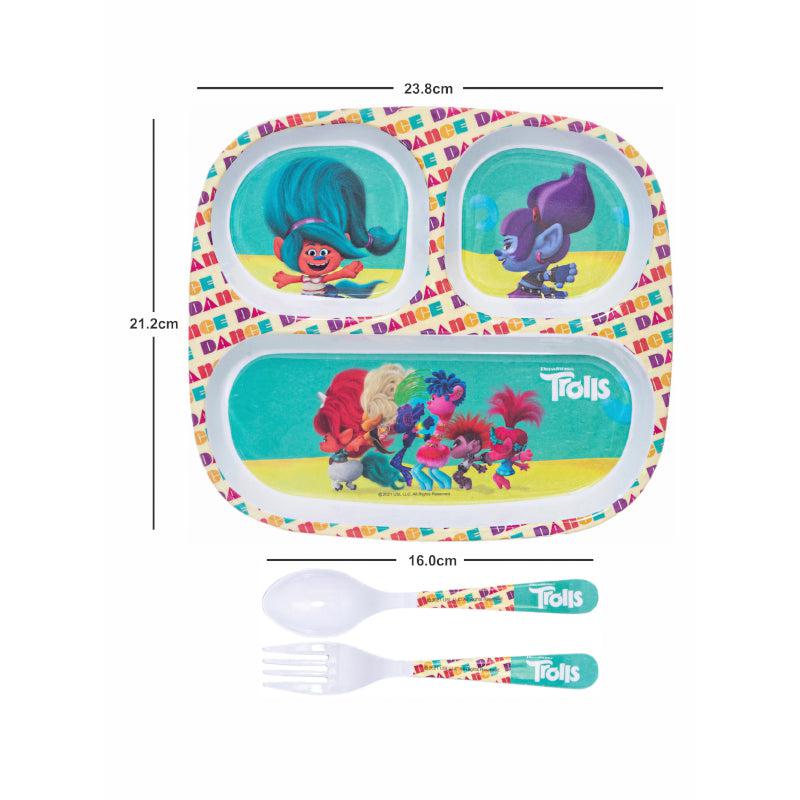 Buy Trolls Troop Kids Dining Set - Five Piece Set Kids Dinner Set from Vaaree