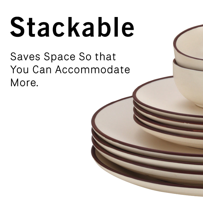 Buy Riddo Dinnerware (Off White) - Six Piece Set Dinner Set from Vaaree